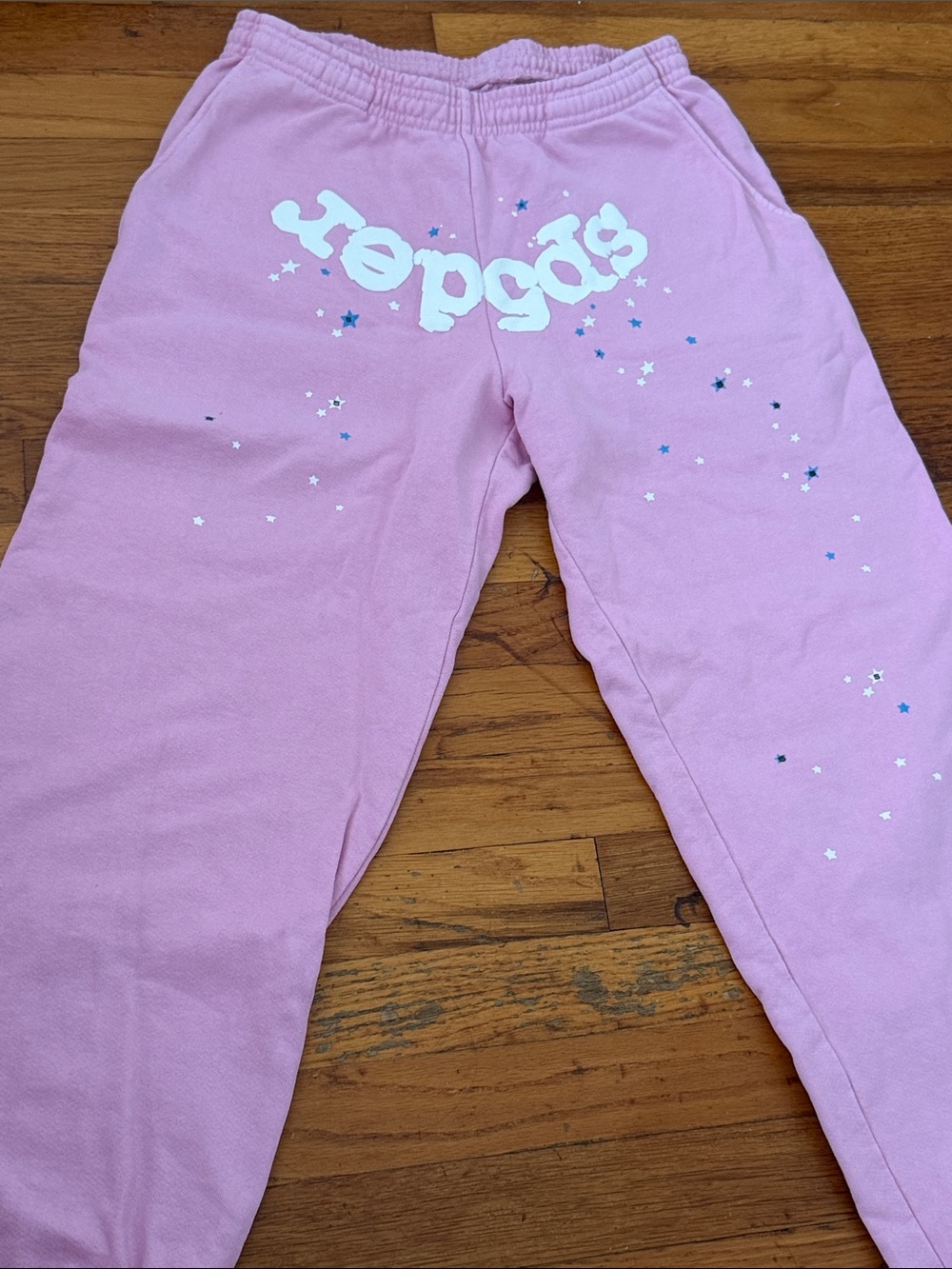 Sp5der pink sweatpants